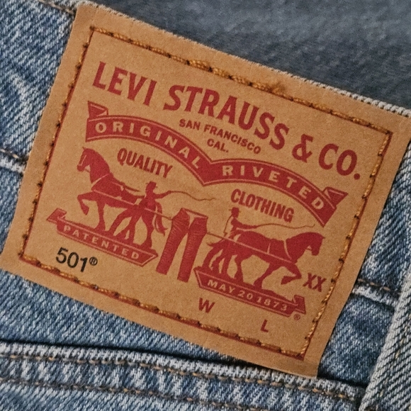 24 LEVI'S 501 DISTRESSED JEANS WOMENS SIZE 28 - Picture 3 of 13